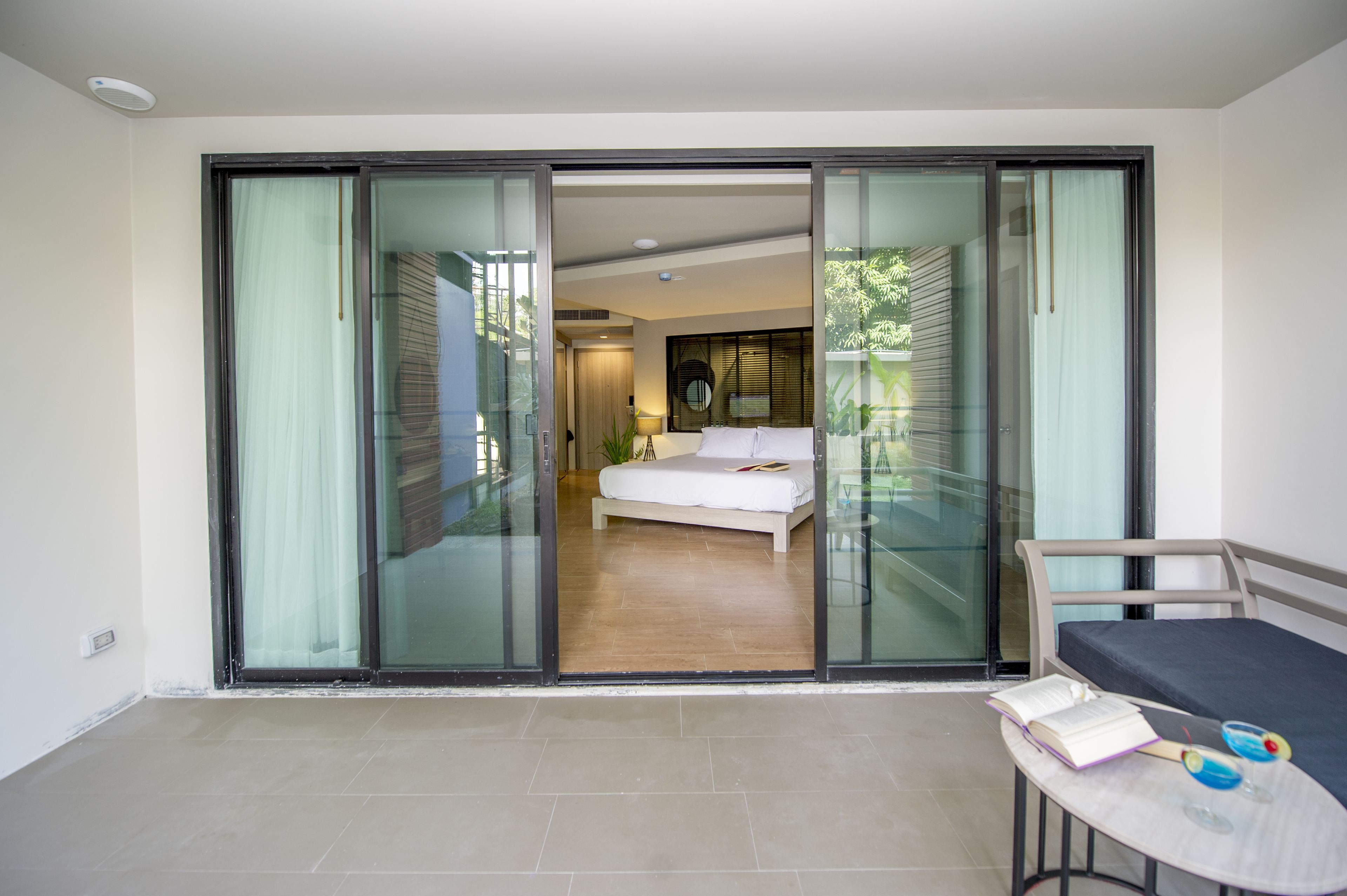 Uitzicht vanaf balkon