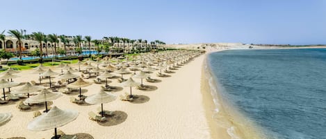 Private beach nearby, free beach shuttle, sun loungers, beach towels