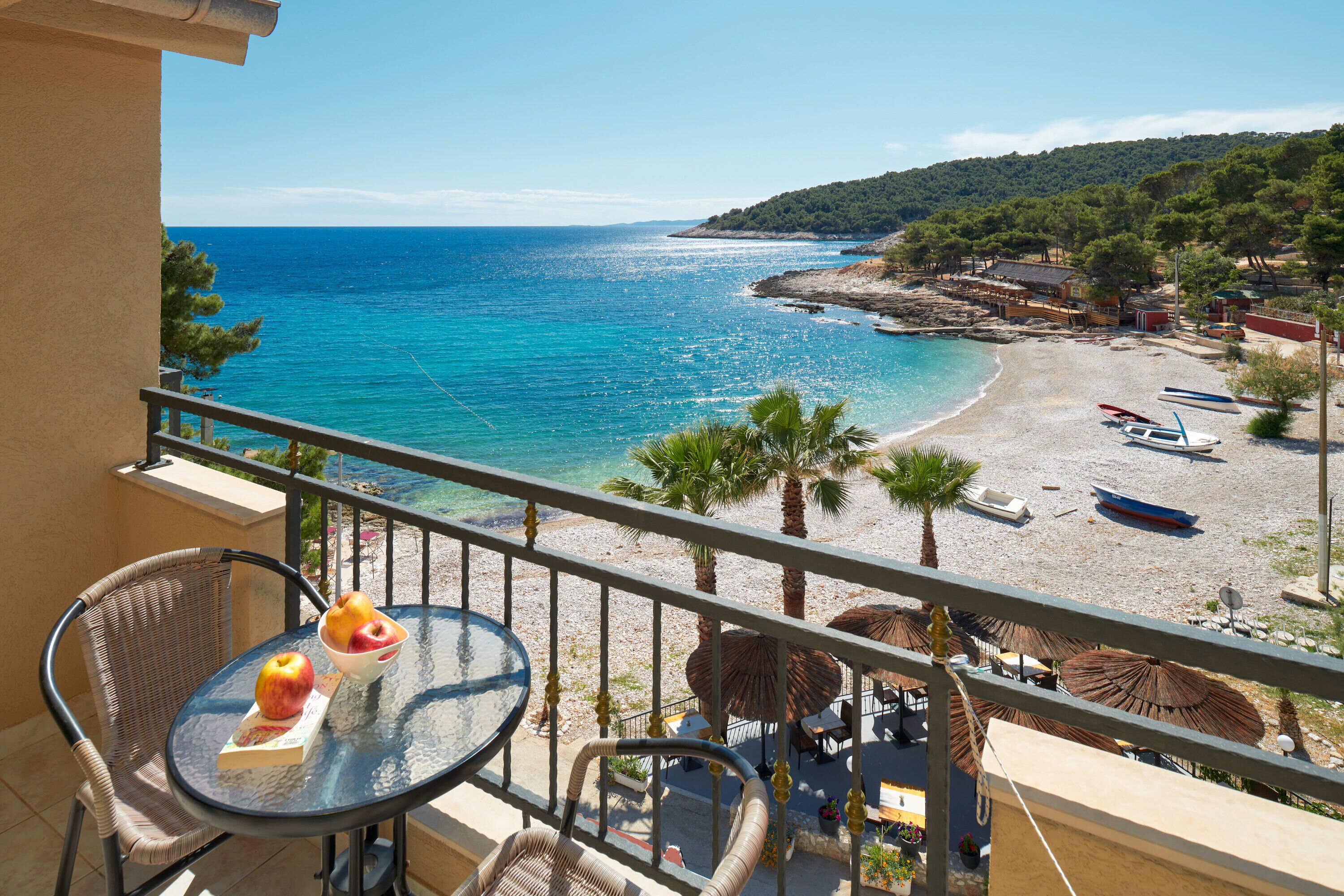 Vue sur la plage/l’océan