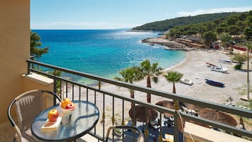 Vue sur la plage/lâocĂ©an