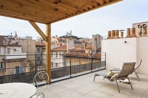 Luxury Suite, Terrace, City View | Terrace/patio