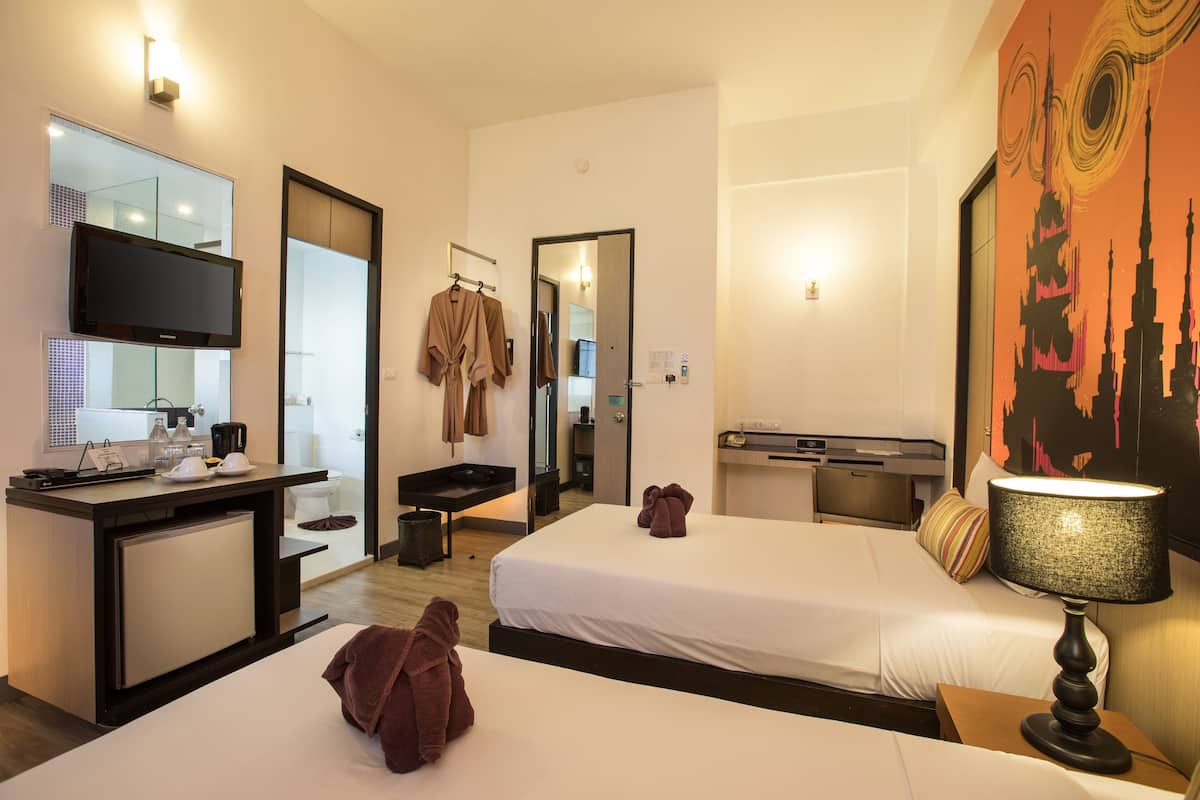 Down duvets, free minibar items, in-room safe, rollaway beds