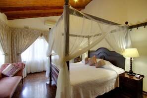 Luxury King Size Bedroom | Premium bedding, in-room safe, individually decorated