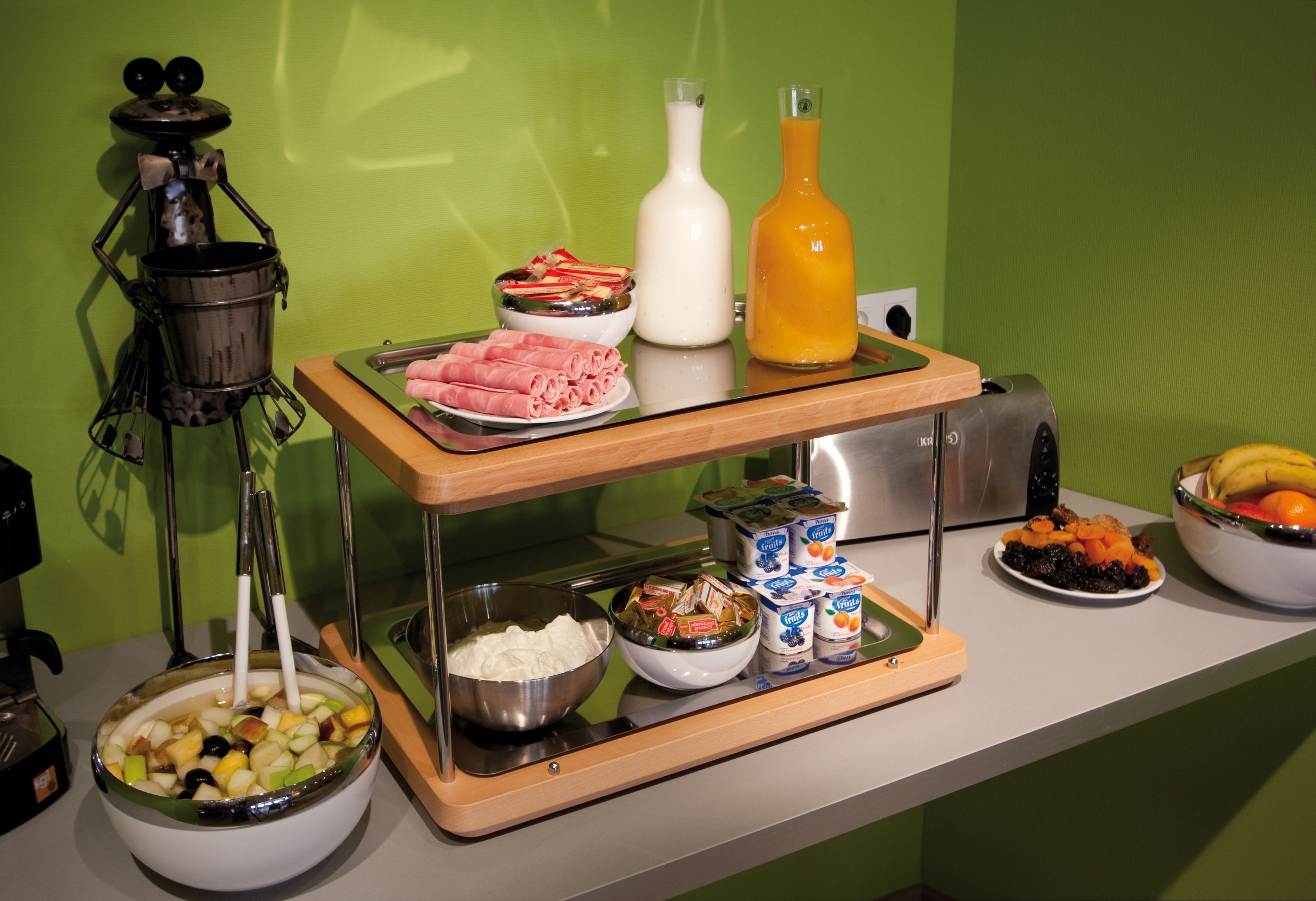 daily buffet breakfast (eur 13.50 per person)
