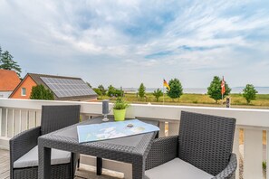 Dobbeltrom, sjøutsikt | Terrasse/patio