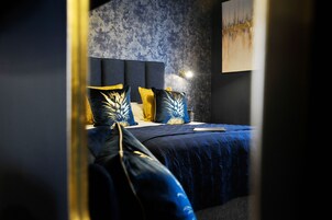 Premium bedding, individually decorated, individually furnished, desk