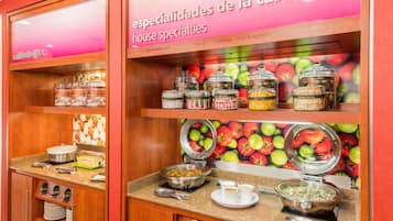Free daily self-serve breakfast