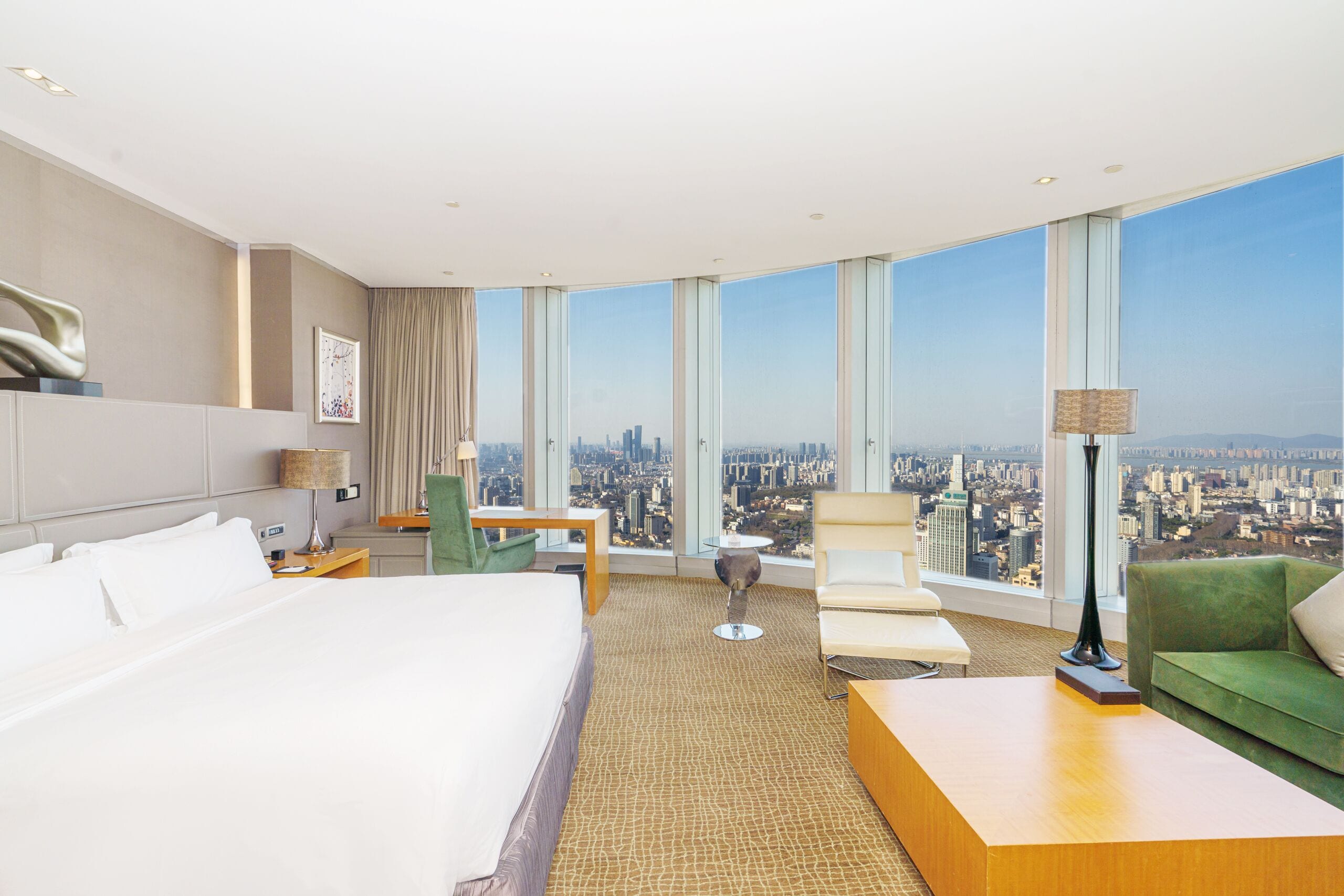 Junior Suite, 1 King Bed, Club Lounge Access, City View | Premium bedding, down comforters, free minibar items, in-room safe