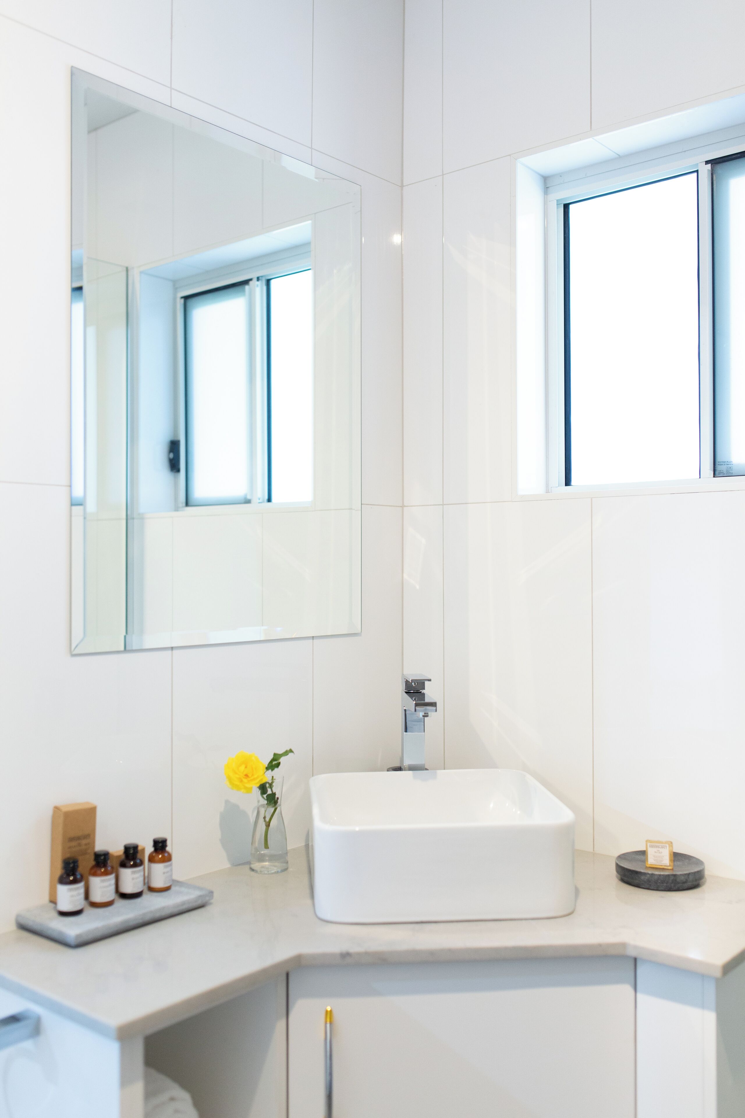 deluxe room, 2 queen beds | bathroom | shower, free toiletries, hair dryer, towels