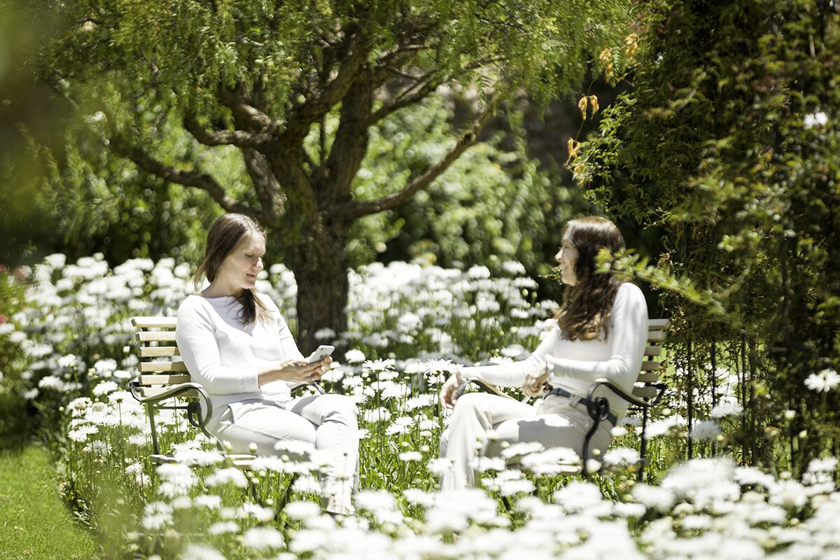 outdoor banquet area