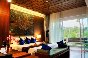 Ropa de cama de alta calidad y minibar