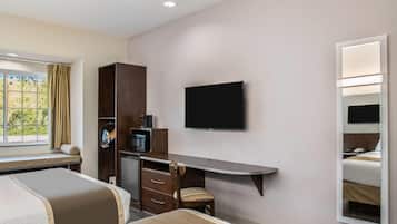 Standard Room, 2 Queen Beds, Accessible | In-room safe, desk, laptop workspace, iron/ironing board