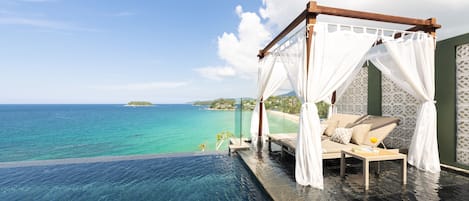 Seaview Pool Villa Romance | 1 bedroom, premium bedding, minibar, in-room safe