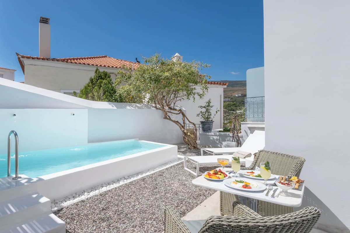 2 Room Suite With Private Pool | 1 bedroom, Egyptian cotton sheets, premium bedding, down comforters