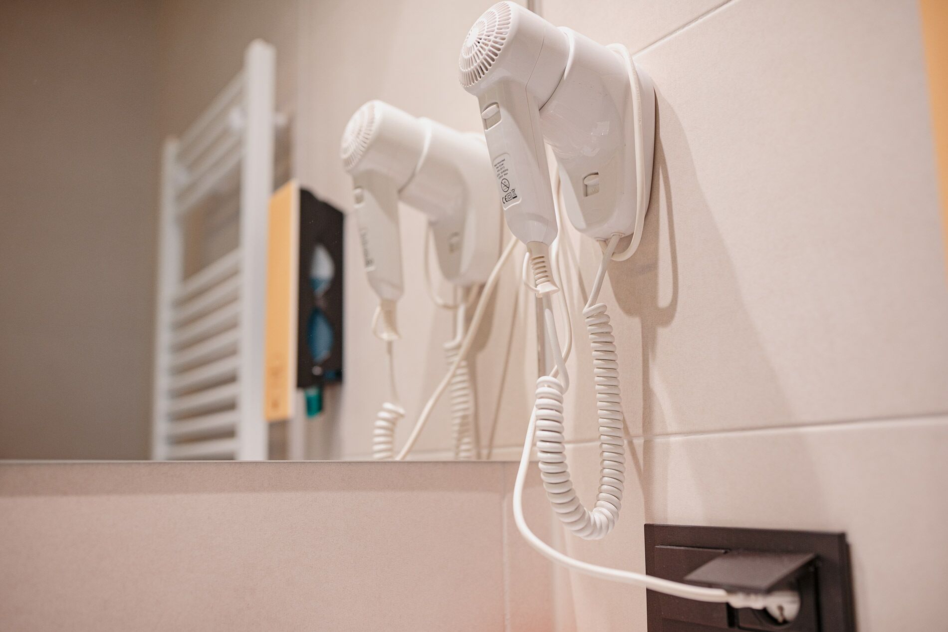 deluxe single room | bathroom | separate bathtub and shower, hair dryer, towels