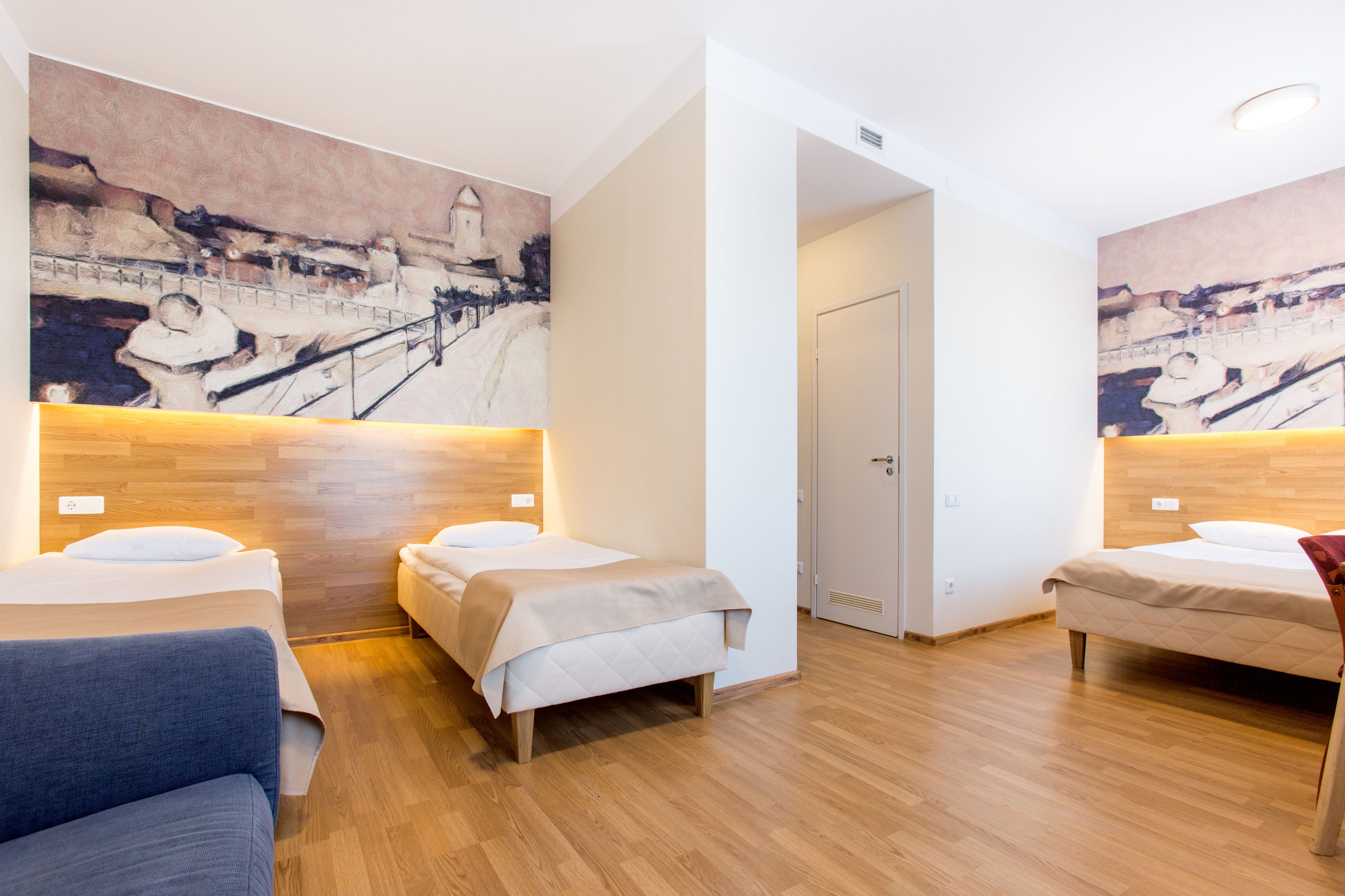 triple room, 3 single beds | select comfort beds, minibar, desk, laptop workspace