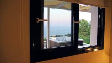 Apartamento Deluxe, bañera de hidromasaje, vistas al mar | Vistas desde la habitación