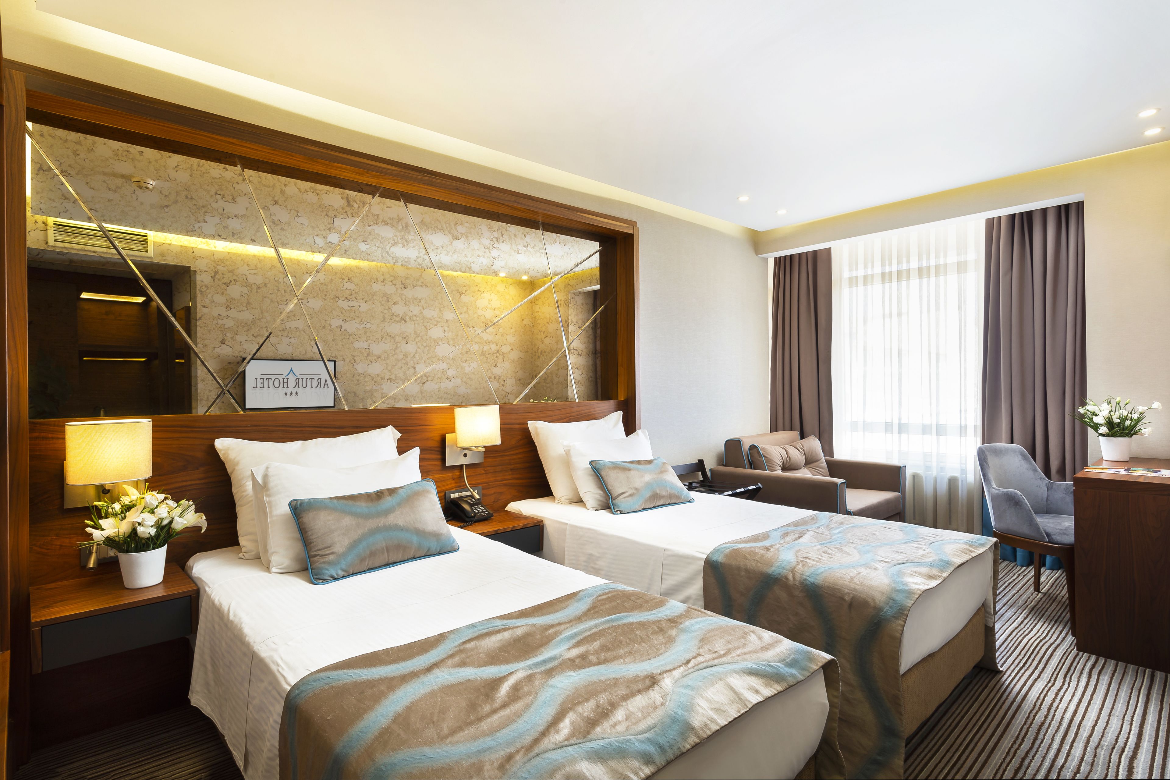 pillow-top beds, minibar, in-room safe, desk