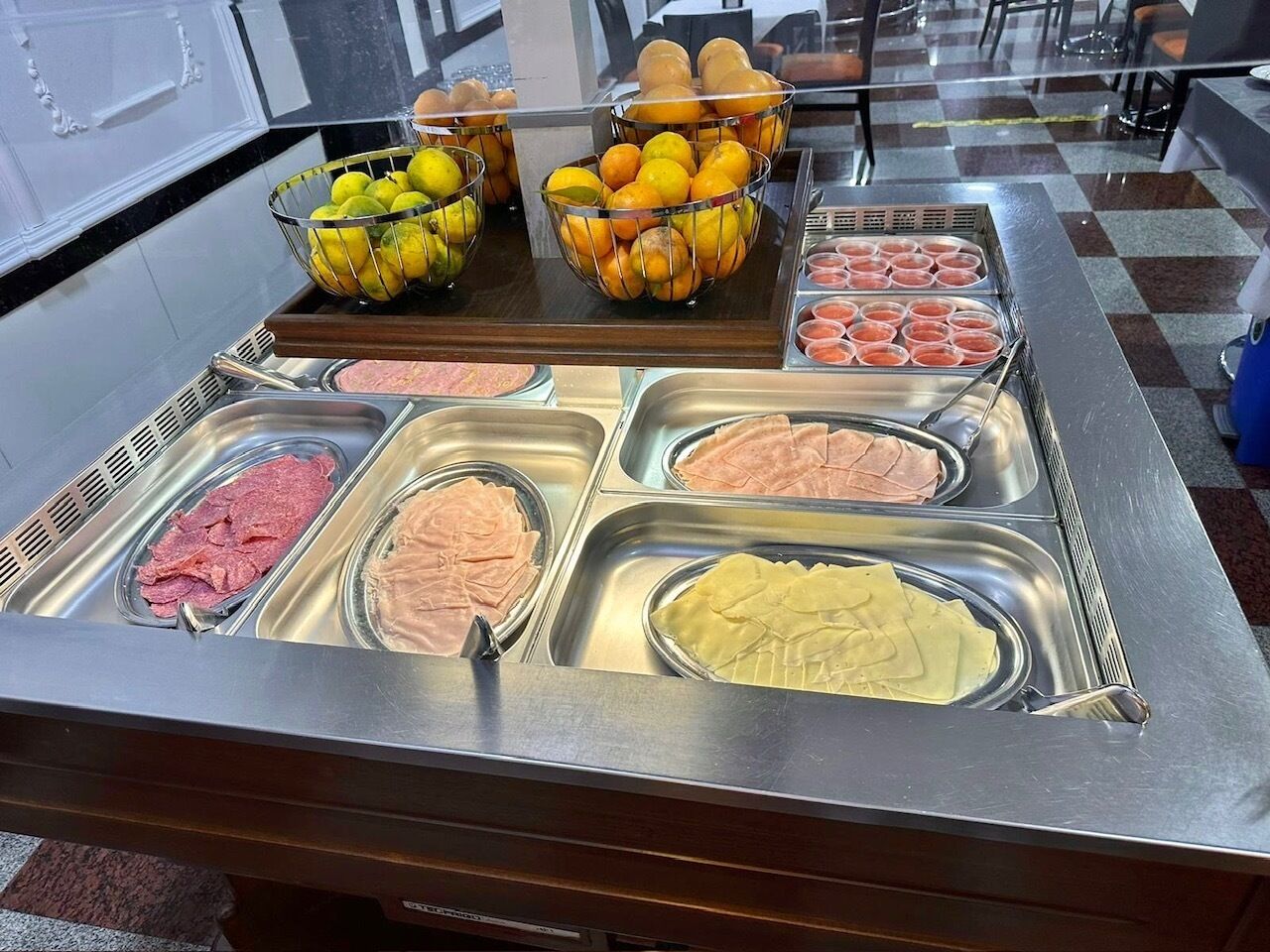 뷔페 아침 식사