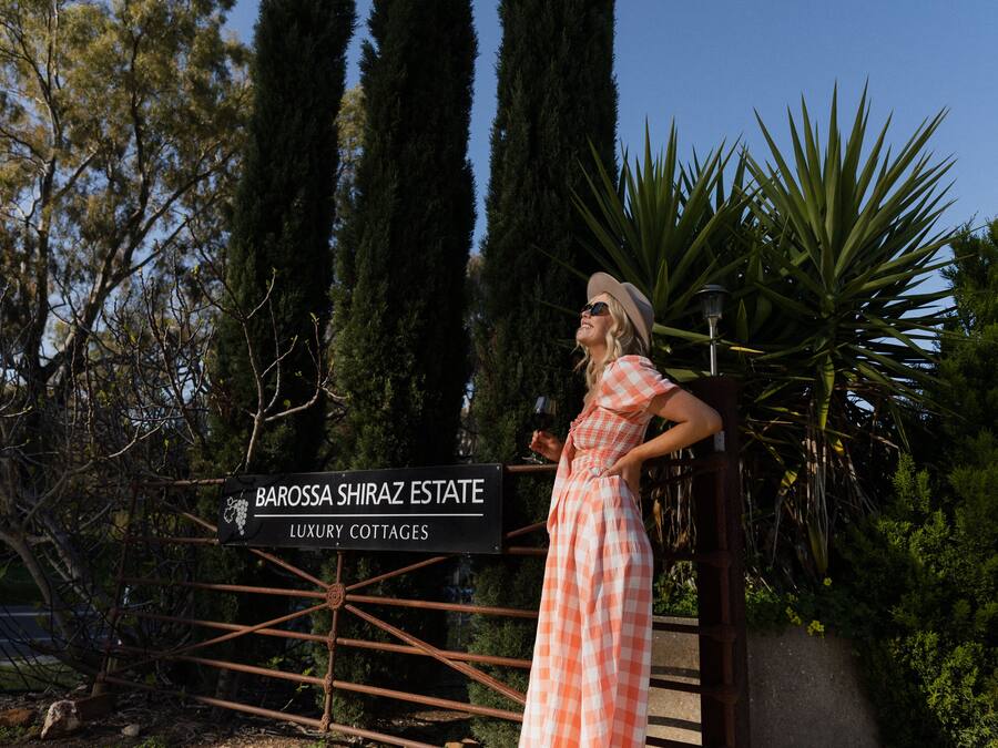 Naamplaatje voor Barossa Shiraz Estate Luxe Cottage.