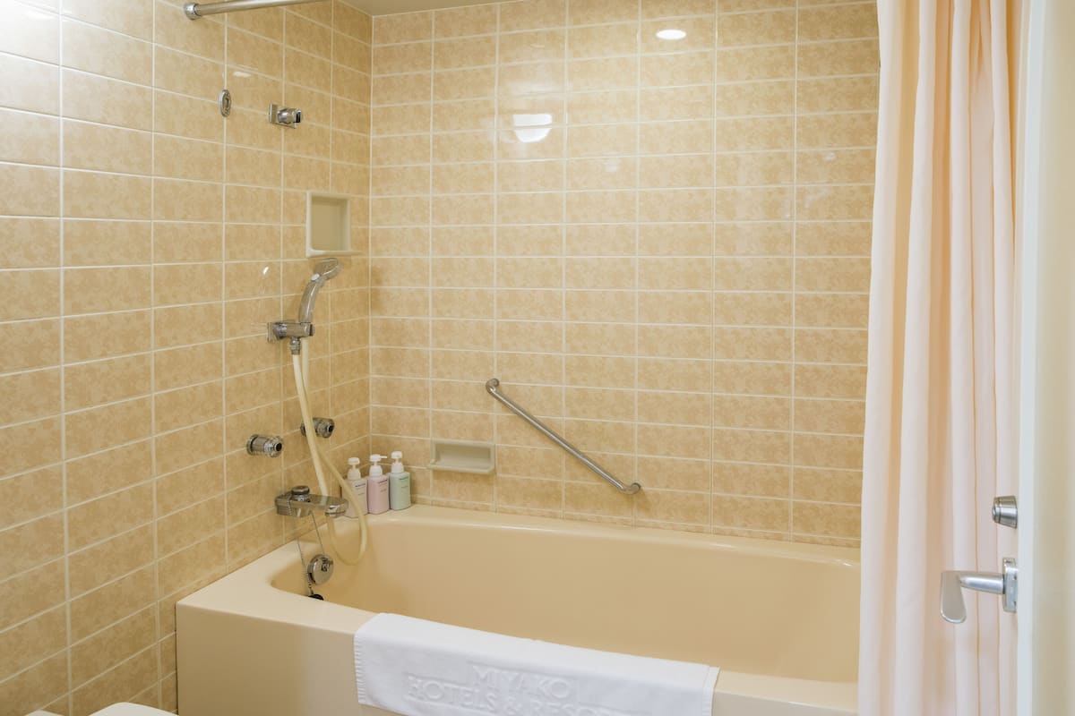 down duvets, desk, laptop workspace, blackout curtains