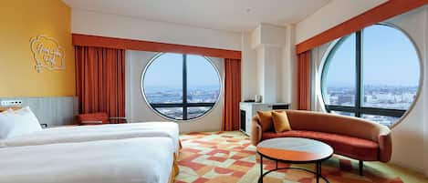 Top Floor Premier Corner Twin Room, Non Smoking | In-room safe, free WiFi, bed sheets