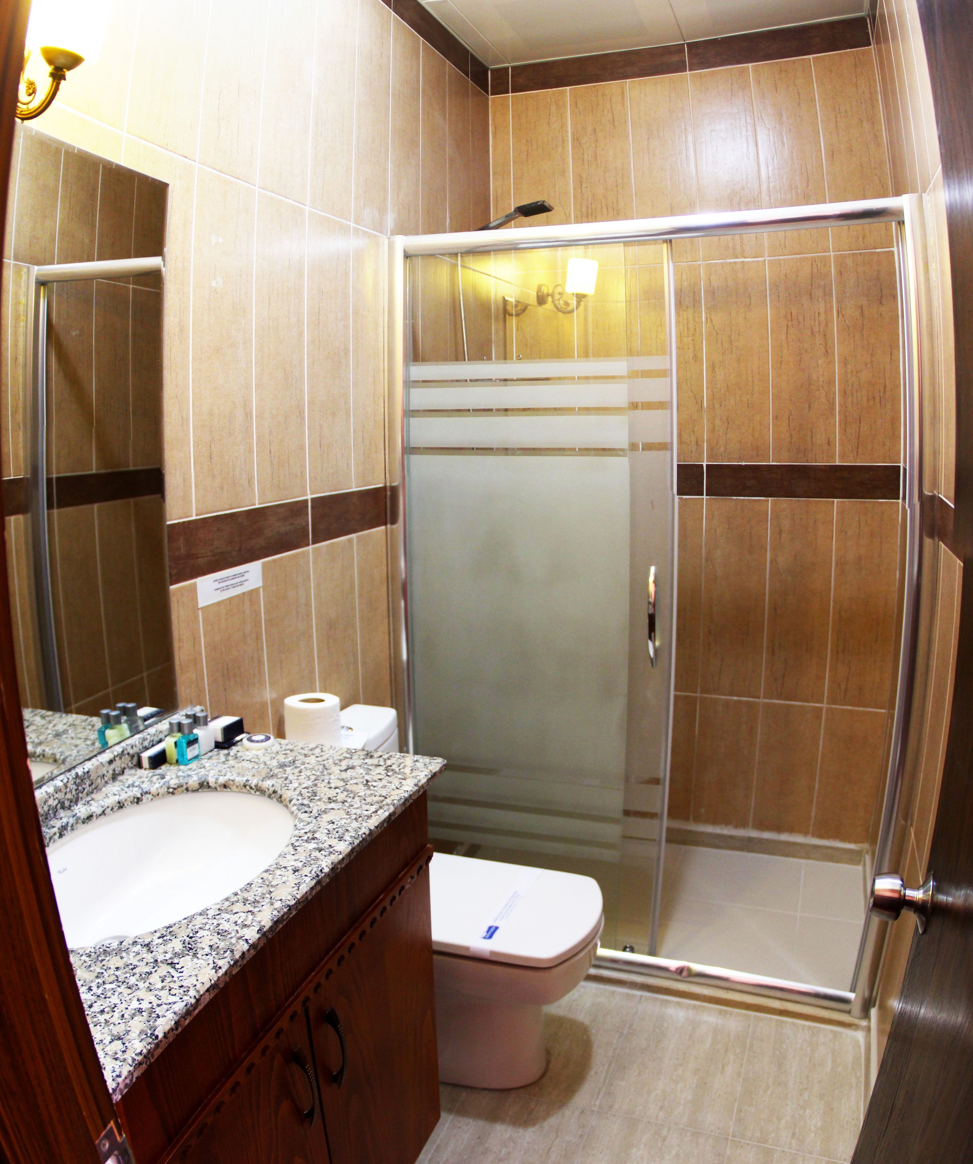 standard twin room, 2 single beds | bathroom | shower, free toiletries, hair dryer, slippers