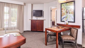 Pillowtop beds, desk, laptop workspace, iron/ironing board