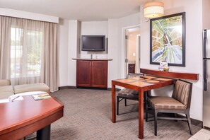 Pillow-top beds, desk, laptop workspace, iron/ironing board