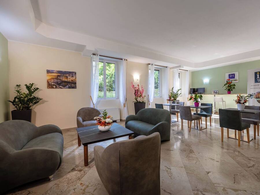 Sitteområde i lobbyen