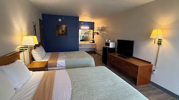 Classic Room, 2 Queen Beds, Pets not allowed, Ground Floor | Pillow-top beds, blackout curtains, soundproofing