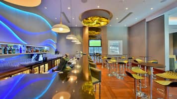 Gastropub, pool views, open daily