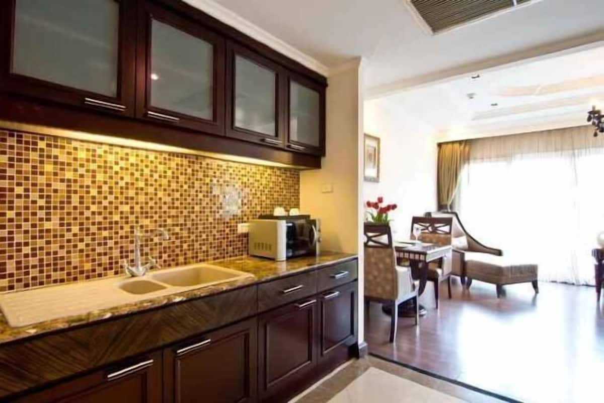 Bếp riêng | Tủ lạnh, dụng cụ pha cà phê/trà, ấm điện