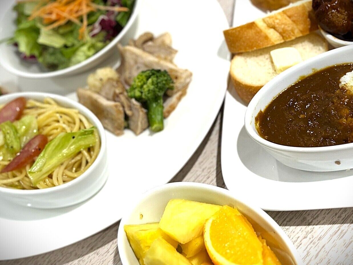 뷔페 아침 식사