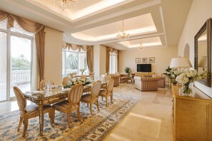 Villa, 5 Bedrooms, Private Pool, Garden View (Royal 5 Bedroom Villa) | Living area | 40-inch LCD TV with digital channels, TV, DVD player