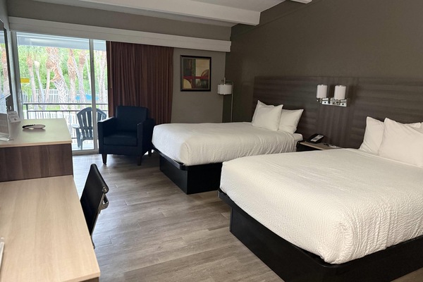 Room, 2 Double Beds, Accessible, Non Smoking | Iron/ironing board (on request), free cots/infant beds, rollaway beds