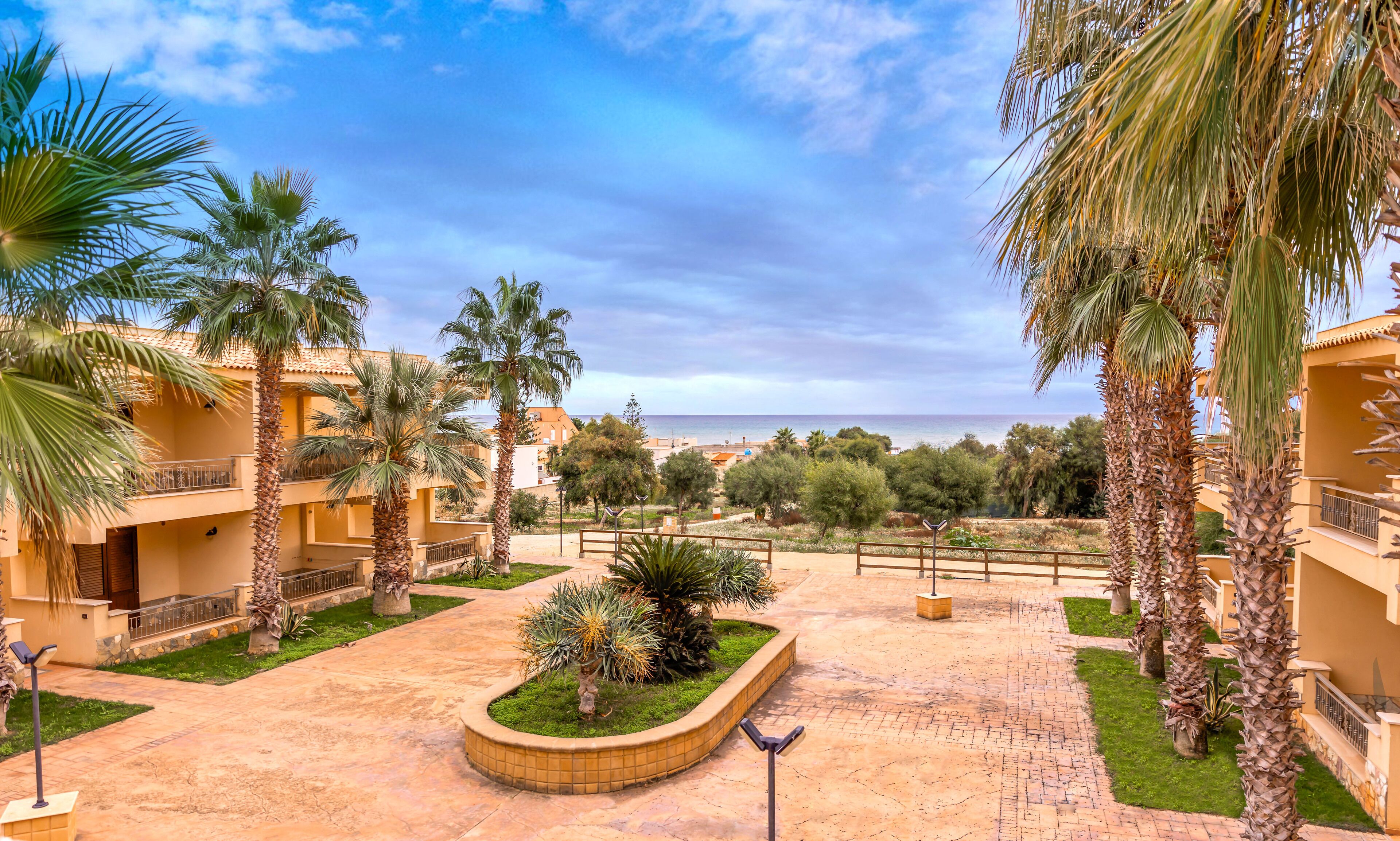 Blick von der Unterkunft