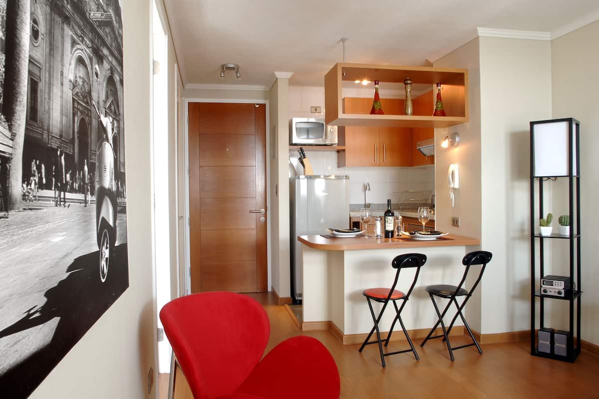 Apartment, 1 Bedroom | Living room | LCD TV