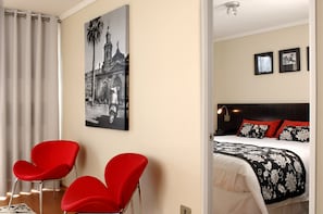 Apartment, 1 Bedroom | Living room | LCD TV
