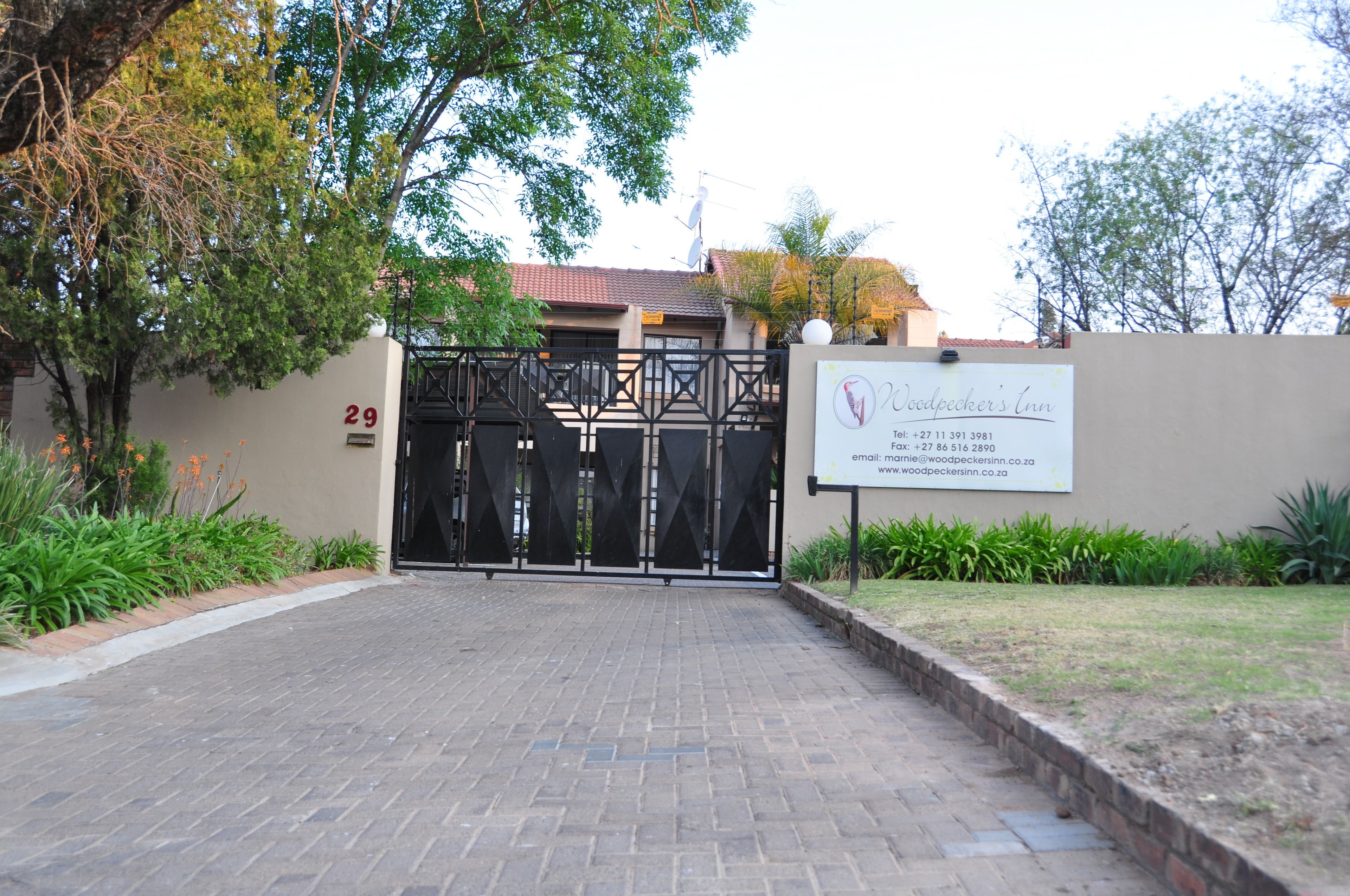 Front of property – evening/night