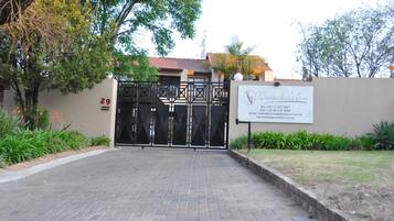 Front of property – evening/night