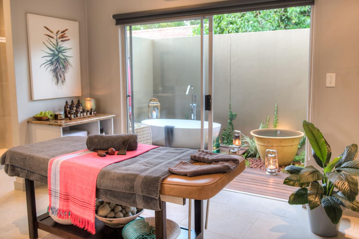 couples treatment room(s), steam room, body treatments, aromatherapy