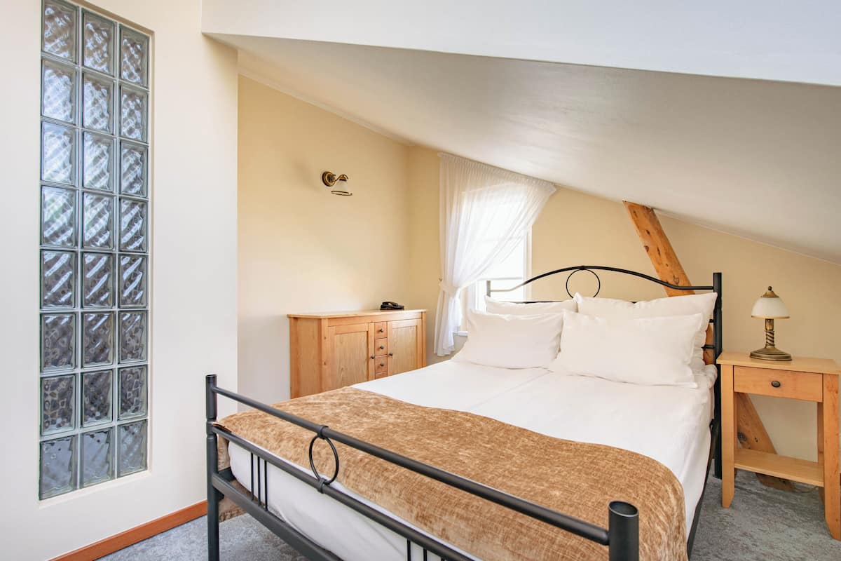 classic double room | 1 bedroom, pillow-top beds, blackout curtains, iron/ironing board