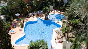 Indoor pool, outdoor pool
