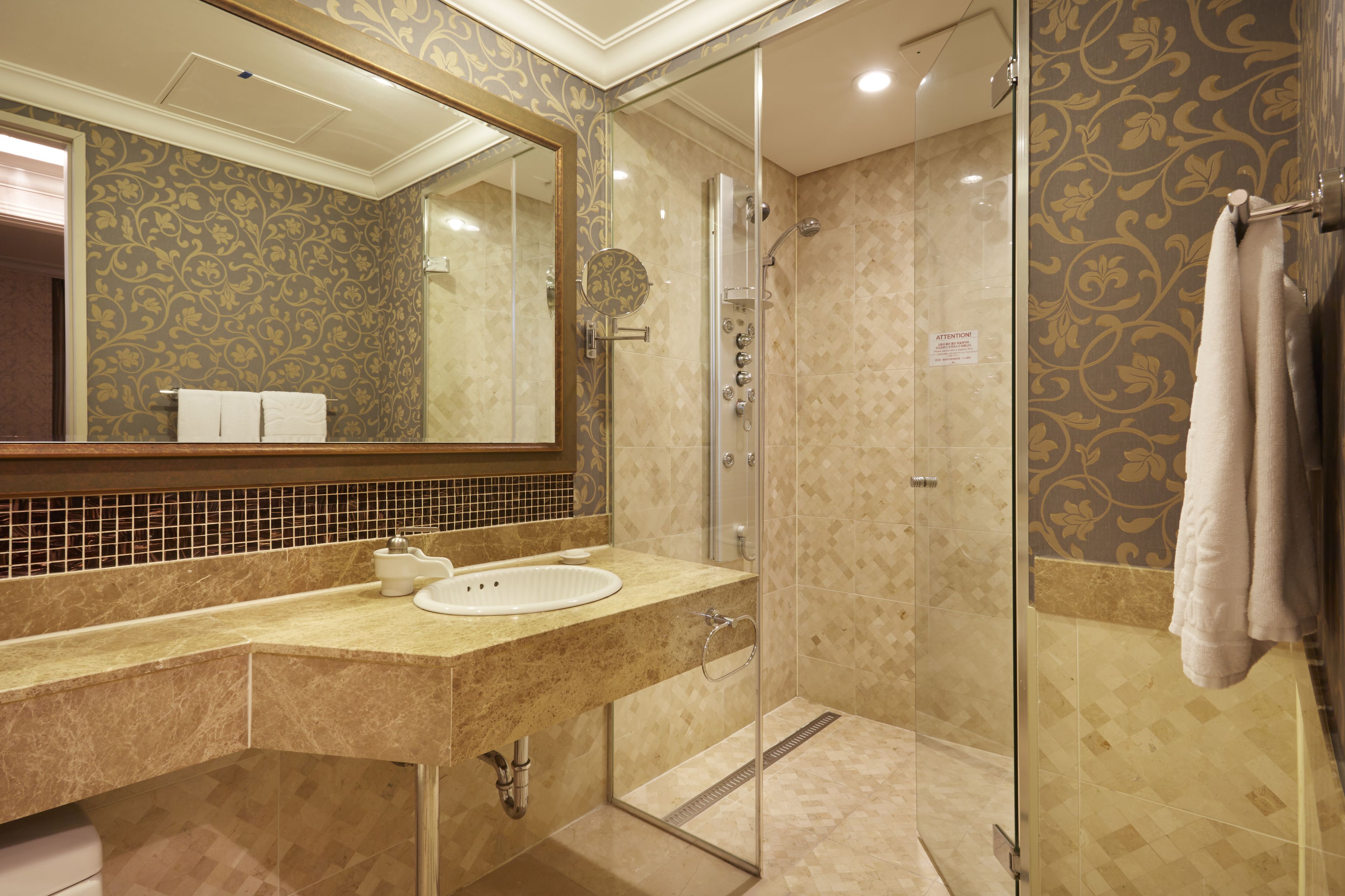 family suite (self-catering) | bathroom | hair dryer, bathrobes, slippers, towels