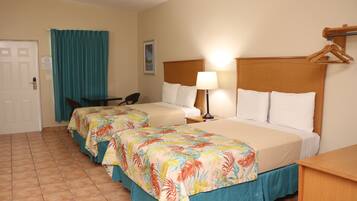 Standard Room, 2 Double Beds | In-room safe, iron/ironing board, bed sheets