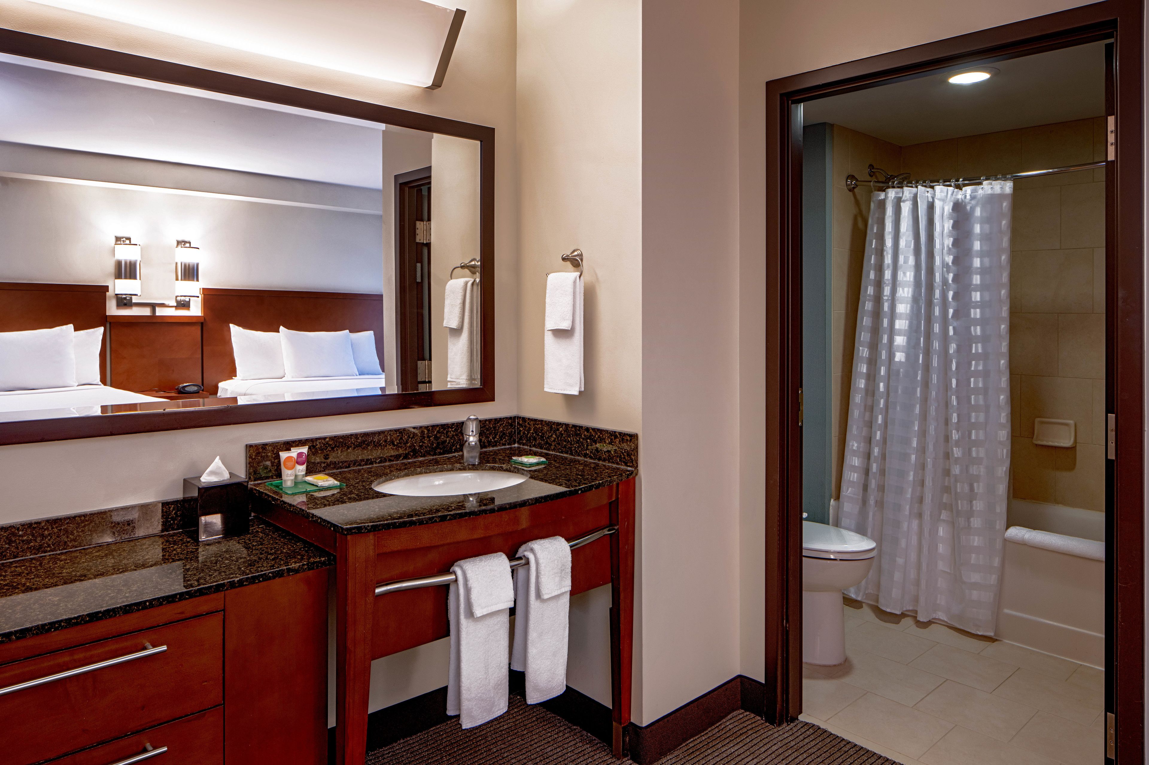 free toiletries, hair dryer, towels