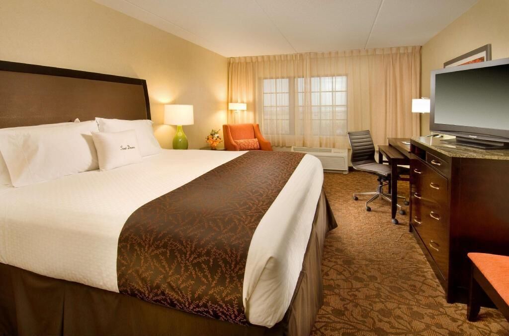 Pillowtop beds, in-room safe, blackout drapes, iron/ironing board