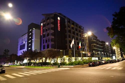 Front of property – evening/night