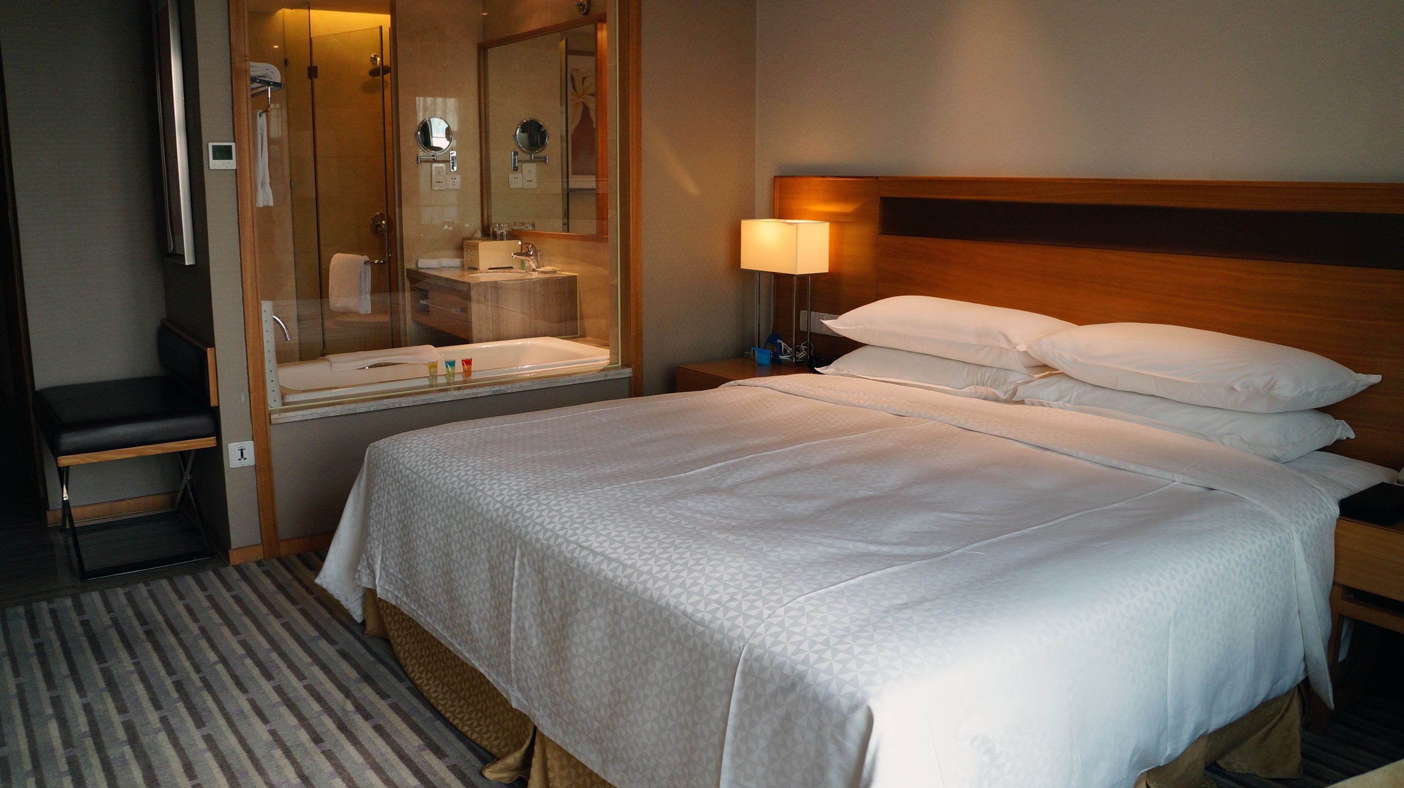 premium bedding, down duvets, minibar, in-room safe